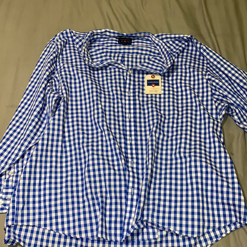 Long sleeve button down Men’s shirt 4X